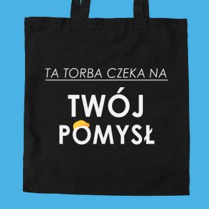 Na obrazku przedstawiona jest czarna torba na niebieskim tle - torby BHP Proresult