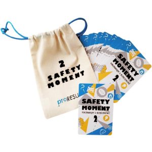 Na obrazku widać grę karcianą SAFETY MOMENT 2 - gry BHP Proresult