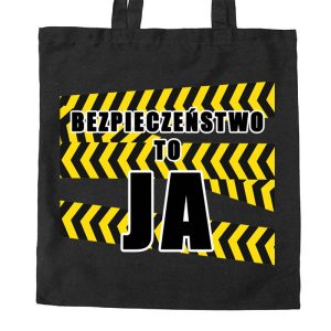 Na obrazku przedstawiona jest torba z napisem "Bezpieczeństwo to ja" - Torby BHP Proresult